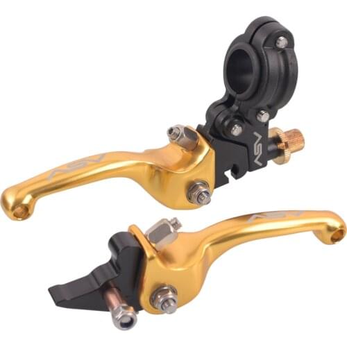 ASV F3 2nd ShortAlloy Brake & Clutch handlebar lever for Motocross Motorcycle Pitbike Dirt Pit Bike Universal Patrs Red