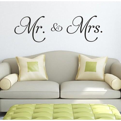 Mr Mrs Removable Art Vinyl Mural Home Room Decor Wall Stickers kids room decoration adesivo de parede house decor Wall Paper