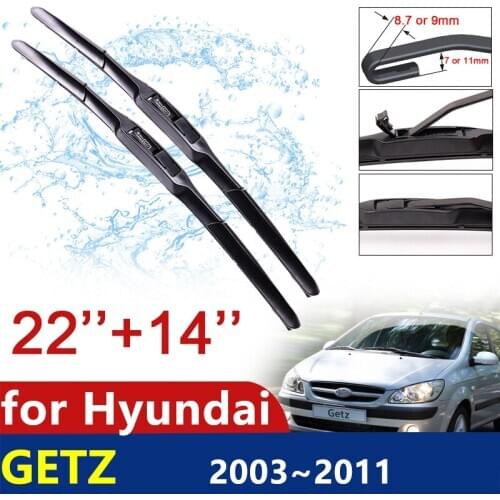 Car Wiper Blade for Hyundai Getz 2003~2011 Front Windshield Wipers Car Accessories 2004 2005 2006 2007 2008 2009 2010