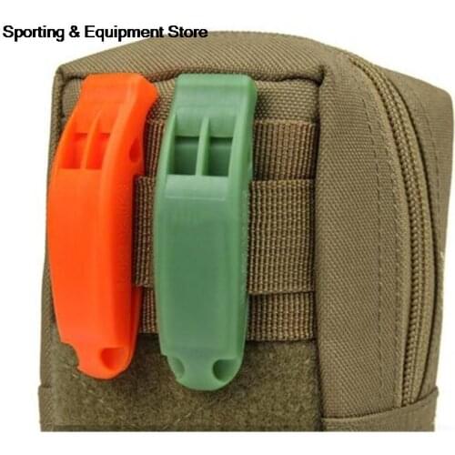 1PC Sports Competition Cheerleading Cheering Tactical Double-frequency Whistle Outdoor Emergency Survival Lifesaving Whistle