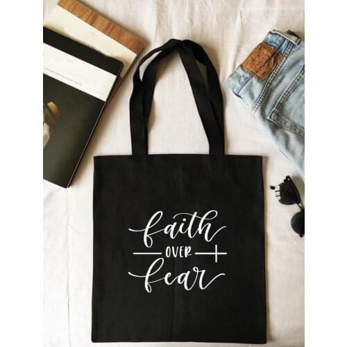 Shopping Bags Way Maker Miracle Worker My God Christian Canvas Tote Book Bag Faith Hope Love Jesus Print Reusable Shoulder Bag