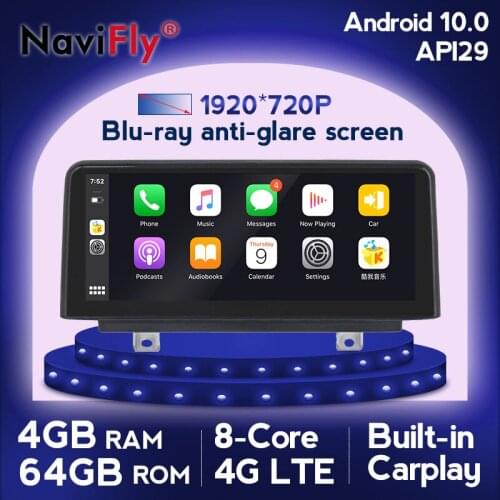 Top! 1920*720 Wireless Carplay Android 10.0 IPS Car Multimedia Player Navigation GPS For BMW F30/F31/F34/F20/F21/F32/F33/F36