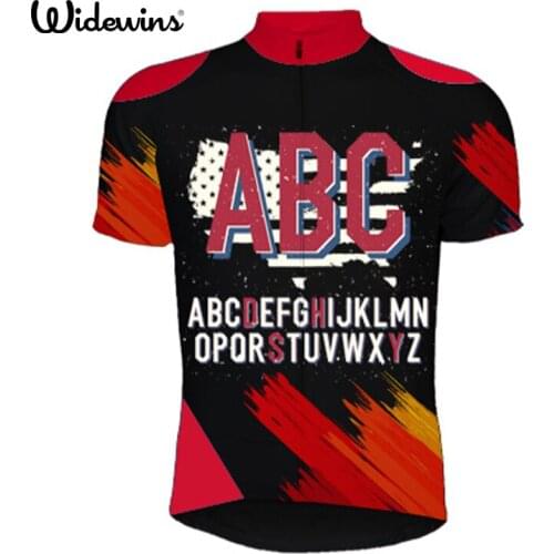 ABC Cycling Jersey widewins MTB bike Letter clothing bicycle clothes Ropa De Ciclismo cycling wear Cycling Clothing 5231