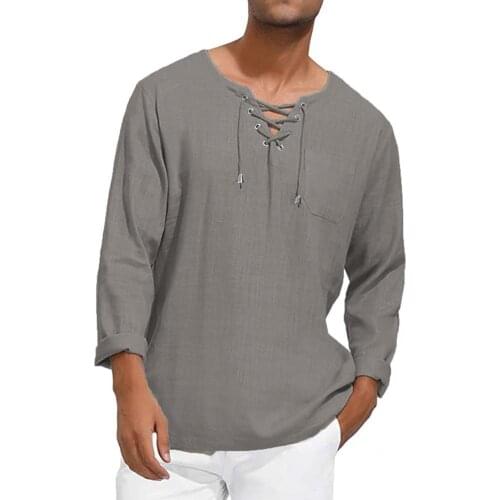 High Quality Casual All Match Male Fall Top Pocket Autumn Shirt Easy to Wash for Going Out