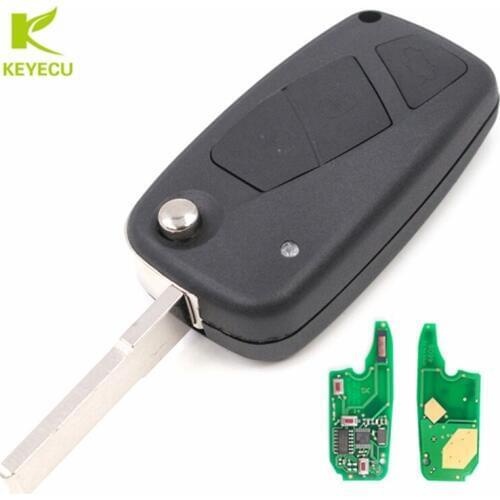 KEYECU Replacement Flip Remote Key Fob 3 Button 434MHz PCF7946 Chip for Ford Ka 2008 - 2016 P/N: 1838586