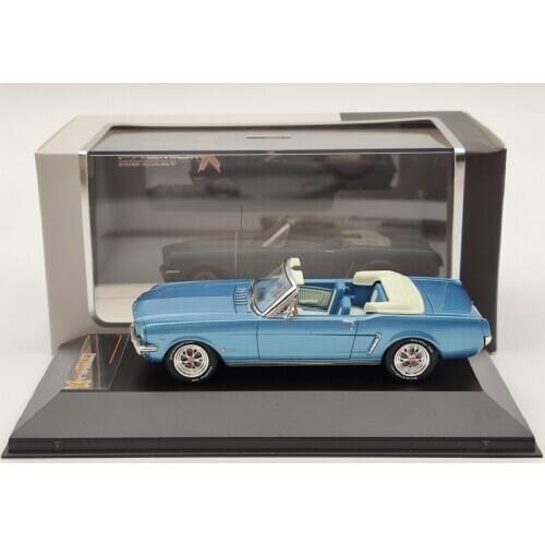 1:43 Premium X For FORD MUSTANG Convertible 1966 PRD250 Blue Diecast Models Auto Cars Collection