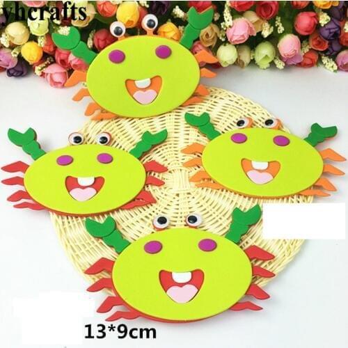 1bag/LOT,EVA foam sea crab without stickers Kindergarten crafts Sea world infauna Pocket craft Easter crafts Classic toys OEM