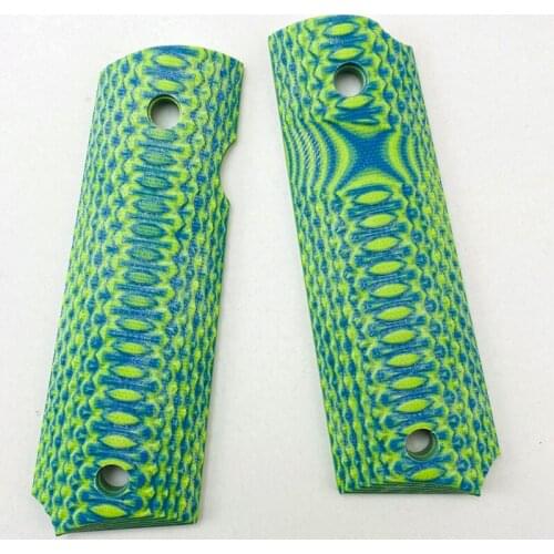 1 Pair G10 Hand Grips Anti-slip DIY Patch Material Handles Scales Slabs Blanks For 1911 Grips Model