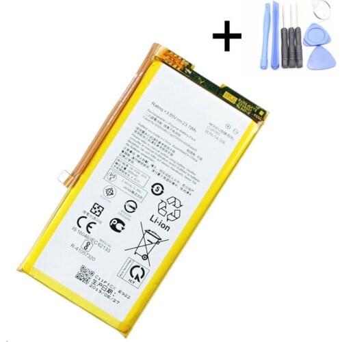 1x 6000mAh Battery Replacement For ASUS ROG 2 Game Phone ZS660KL I001DB C11P1901 Smart Phone Batteries + Repair Tools kit