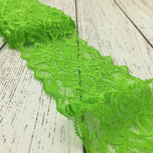 10yards/color/pack 3 inch wide Tulle Lace Trim Lace Ribbon for Ornaments Elastic Lace Stretch for Baby Girls Hair Accessories