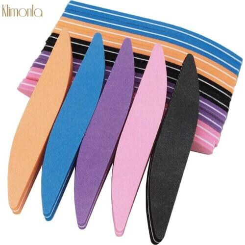 25Pcs/lot Mix Color Sponge Nail File 100/180 Grit Nail Sanding Polishihg Buffer Files Pedicure UV Polish Tools DIY or Salon