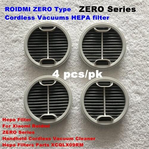 4PCS Hepa Filter For Xiaomi Roidmi ZERO Series Handheld Cordless Vacuum Cleaner Hepa Filters Parts XCQLX09RM