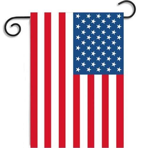 Aerlxemrbrae 45cmx30cm America Flag garden Flag us flag Law Enforcement Polyester Garden Banner