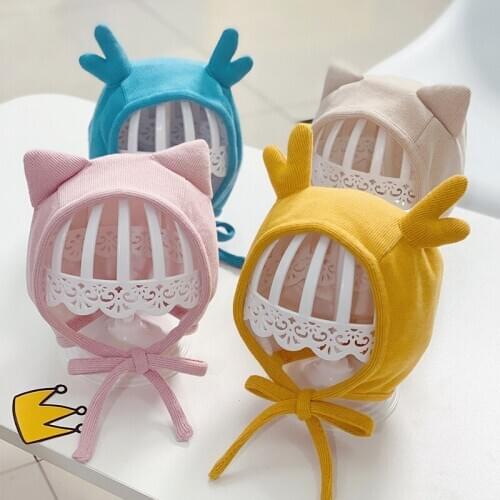 Baby Accessories Infant Newborn Photography Childrens Cap Toddler Kids Bonnet Cute Cat Fawn Ears Baby Girls Boys Hat