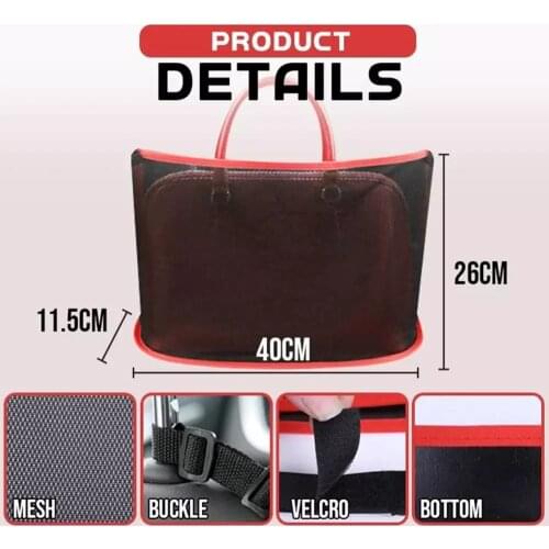 Car Net Pocket Handbag Holder Car Seat Back Organizer Oxford cloth Pad Bag Car Storage Organizer Storage Box Case