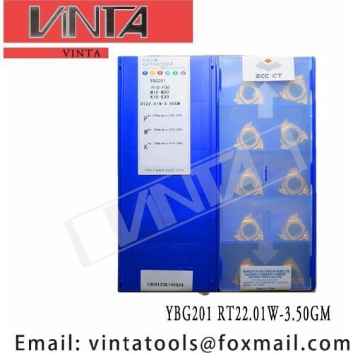 Free shipping high quality 10pcs/lots YBG201 RT22.01W-3.50GM cnc carbide threading inserts