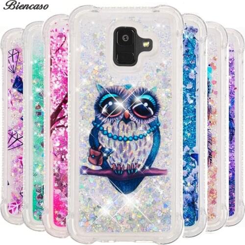 Glitter Dynamic Quicksand Liquid Bumper Case For Samsung Galaxy A7 A6 A8 J4 J6 Plus 2018 A310 A510 A320 A520 A720 S9 Cover B31