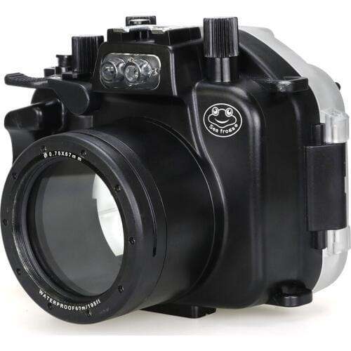 Meikon 40m/130ft Underwater Camera Housing For Canon EOS M5 (18-55mm) Waterproof Camera Diving Case For Canon EOS M5 (18-55mm)