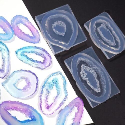 Diy Epoxy Silicone Mold For Resin Transparent Silicone Mold Epoxy Crystal Cluster Crystal Hole Mold Jewelry Making