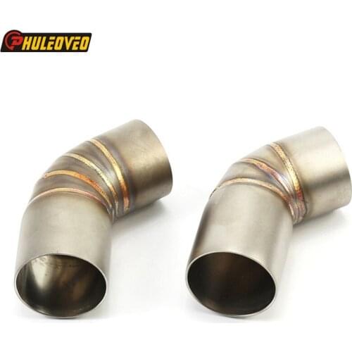 PHULEOVEO for Du ca ti 796 795 Link Pipe Motorcycle Motorbike Exhaust Muffler Pipe Connector Link Pipe for Du ca ti 796 795 848