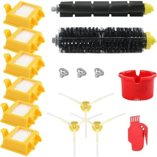 HEPA Filter +Side Brush + Bristle Brush for iRobot Roomba 700 760 770 772 774 775 776 780 782 785 786 790 Accessories Brush