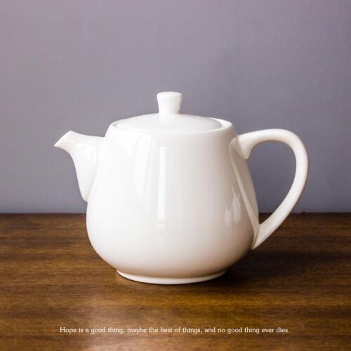 3 Size 450ml/700ml/900ml White Ceramic Coffee Pot Creative Ceramic Coffee Pot Bone China The Restaurant Home Daily Tea Pot