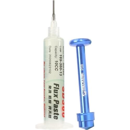 10 Set Mechanic SD360 Flux Solder Paste No-clean Transparent Welding Paste Flux With Push Rod For PCB SMD BGA Soldering Tools