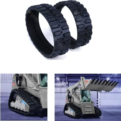 Rc Car LESU Lynx Loader Crawler Toys Model Rubber Track Strip Tire For 1/14 Remote Control Truck Spare Parts