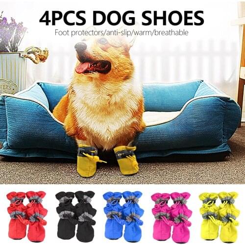 Pet Dog Multicolor Shoes Waterproof Anti-slip Boots Cat Socks Super Soft Shoes For Dogs For Cats Pet Foot Cover Pet Products