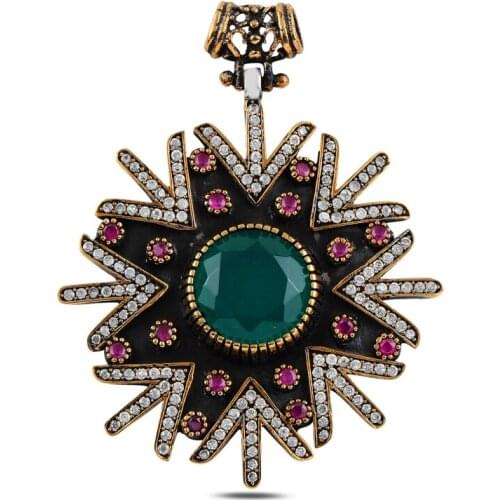 Silver 925 Sterling Zircon Cubic Zirconia Authentic Pendant