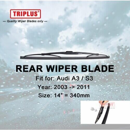 Rear Wiper Blade for Audi A3 / Audi S3 (2003-2011) 1pc 14" 340mm,Car Rear Windscreen Wipers,Back Window Windshield Wiper Blades