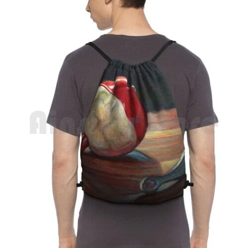 Sinker And Bobber Backpack Drawstring Bags Gym Bag Waterproof Fishing Lure Tackle Bait Sinker Bobber Angler Fisherman