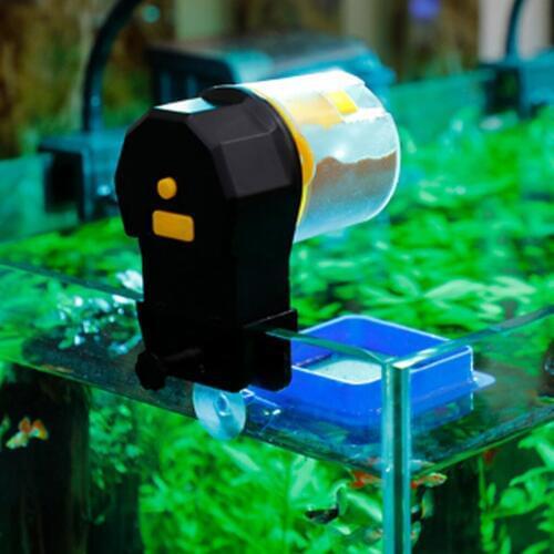 Brand New Automatic Fish Feeder Aquarium Feeding Machine Wall Mounted 12/24 Hour Dual Modes Fish Food Dispenser Fish Tank Feeder