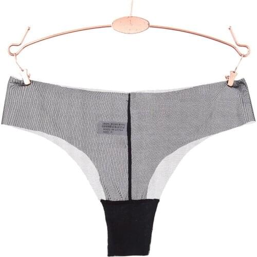 Sexy Ultrathin gauze Lingerie Women Underwear Tanga Briefs Female Hollow Hipster Seamless Transparent Lace Panty 1pcs AC40
