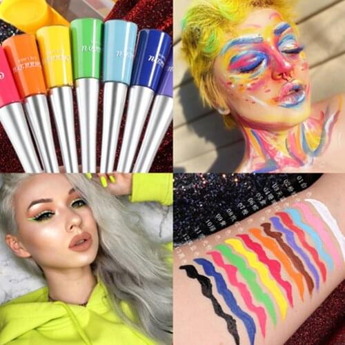 Original Colorful Waterproof Liquid Eyeliner Pencil Long Lasting Makeup Eye Liner Pen White Green Color Eye Cosmetics TSLM2