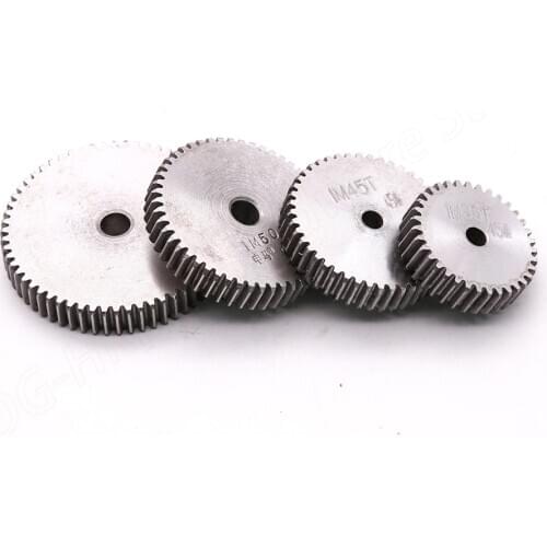 Spur Gear 1M 45# Steel 12/13/14/15/16/17/18/19/20/21/21/22/23/24/25/26/27 Teeth No Steps On Both Sides The Thickness Of 10mm