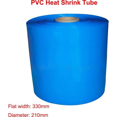 1 Meter Width 330mm PVC Heat Shrink Tube Dia 210mm Lithium Battery Pack Insulated Film Wrap Protection Case Wire Cable Sleeve