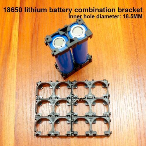 10pcs/lot 18350 18500 18650 battery combination bracket 2S 3S universal ABS flame retardant combination fixed bracket DIY