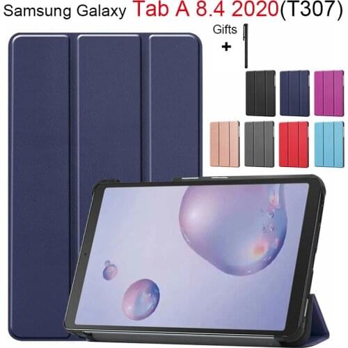 2020 New case For Samsung Galaxy Tab A 8.4 inch T307 Case for Tab A 8.4" T307 Case Slim Flip Cover Soft Protective Shell