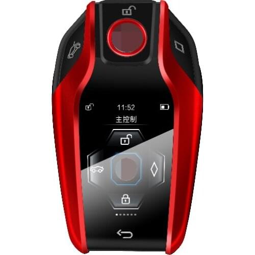 2021 hottest one-button start vehicle universal LCD screen smart car keys