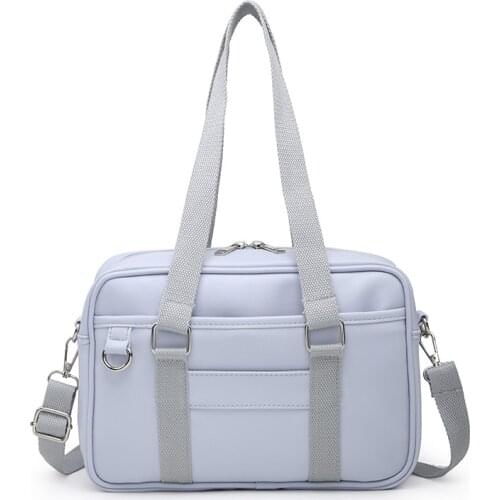 2021 PU Leather Big Bag Ladies Soft Leather Uniform Bag Commuter Bag Anime Peripheral Portable School Bag Diagonal Shoulder Bag