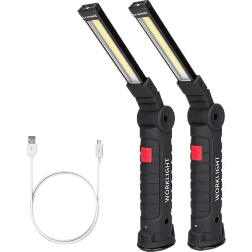 5 Modes COB LED Tactical Flashlight USB Rechargeable Torch Waterproof Working Light Magnetic Lantern Hanging Lamp Night Light