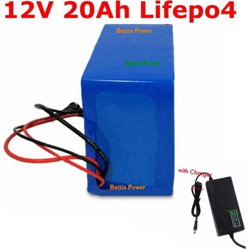 12V 20Ah LiFepo4 battery pack for E-bike e-scooter power tool motorcycle electric sprayer miner light lawn light