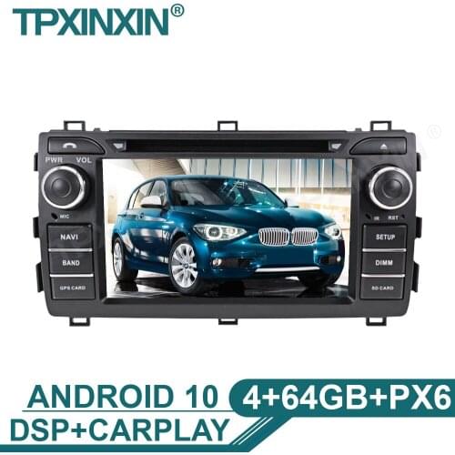 Android 10 4+64G Car Radio Multimedia DVD Player For Toyota Auris 2013-2015 Car GPS Map Navigation Stereo Auto Radio