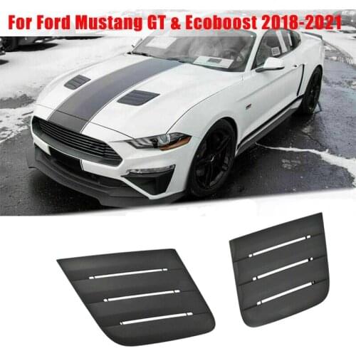 Car Front Hood Vent Air Intake Cover Heat Extractors Trim Sticker for Ford Mustang GT & Ecoboost 2018-2021 #422083