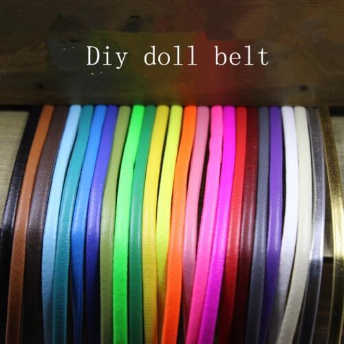Blyth belt material doll clothes DIY handmade Super mini doll belt long 50cm width 3mm 5mm DIY Doll accessories