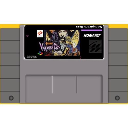 Castlevania Vampire Kiss 46 Pin 16 Bit Grey Game Card For USA NTSC Game Player