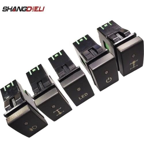 For Suzuki Jimny 2007 - 2015 Car LED Power On Off switch Front Fog Light Front Rear Diff Lock Switch Button