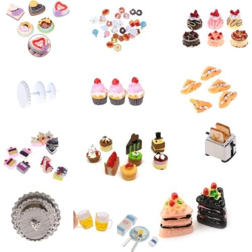 Artificial Bakery Cake Bread Food Fruit Banana DollHouse Kitchen Toy Craft DIY Embellishment Accessories Fake Miniature