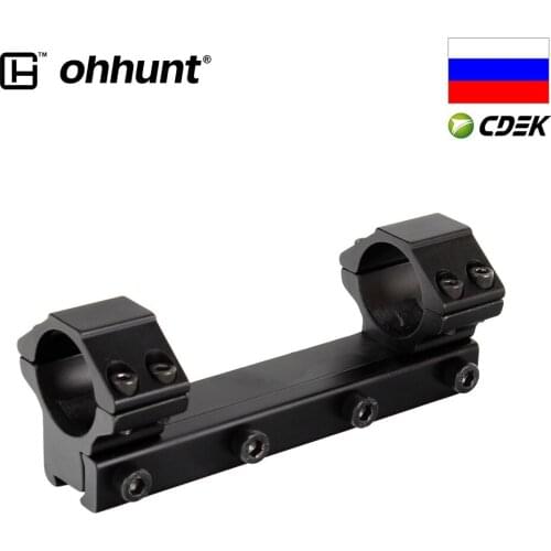 Ohhunt 12cm Medium Profile 11mm Dovetail .22 Airgun 25.4mm 1 inch Scope Rings with Stop Pin For Hunting Rifle Scope Mount